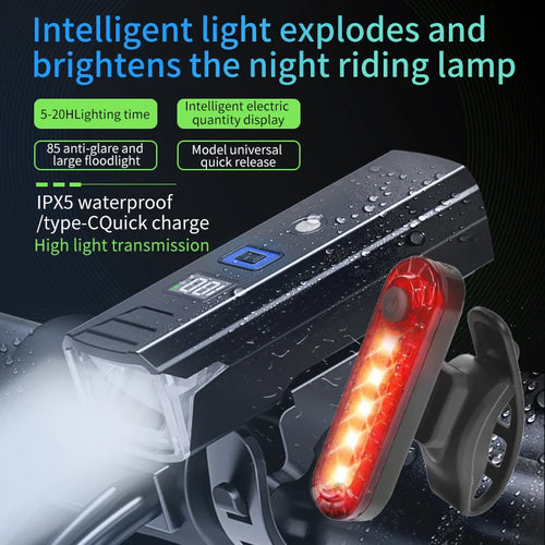 Night Sensor Power Display Bike Light | Custom Bicycle Rechargeable