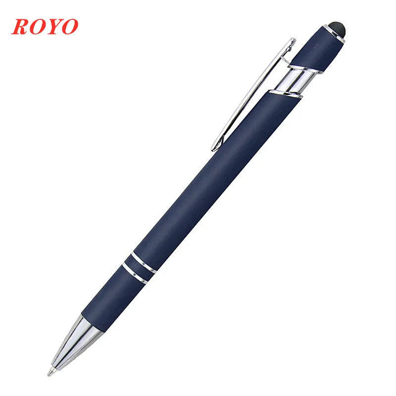 Custom Metal Stylus Pen with Logo | 2-in-1 Ballpoint MOQ 100