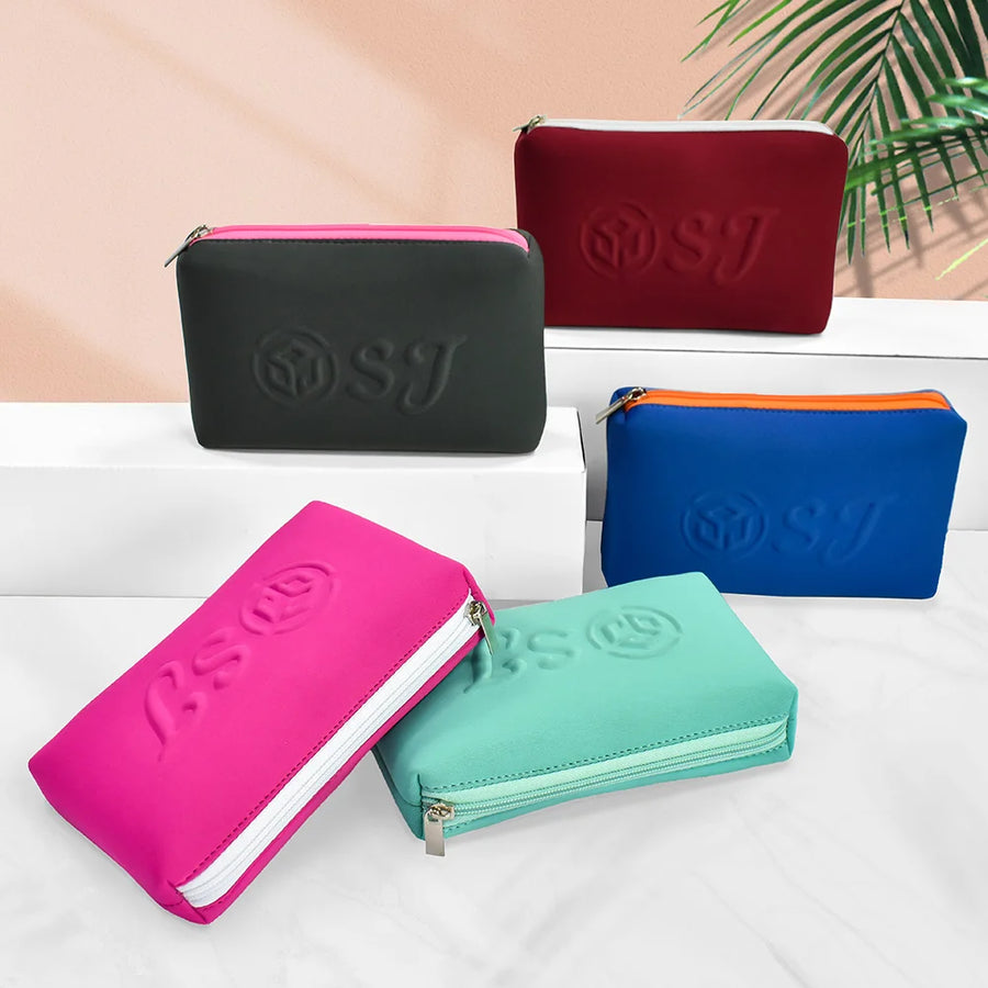 Custom Neoprene Makeup Bags with Logo | MOQ 500 | ISO Certified