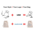 Custom Canvas Drawstring Bags with Logo | 100 MOQ for Jewelry & Gift Packaging