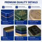 Custom Printed Square Tin Box with Window | MOQ 3000