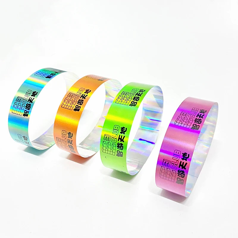 Custom Tyvek Wristbands with QR Code | Bulk MOQ 500