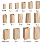 Custom Kraft Paper Bags 100% Recycled | Logo Printing | Restaurant Takeout