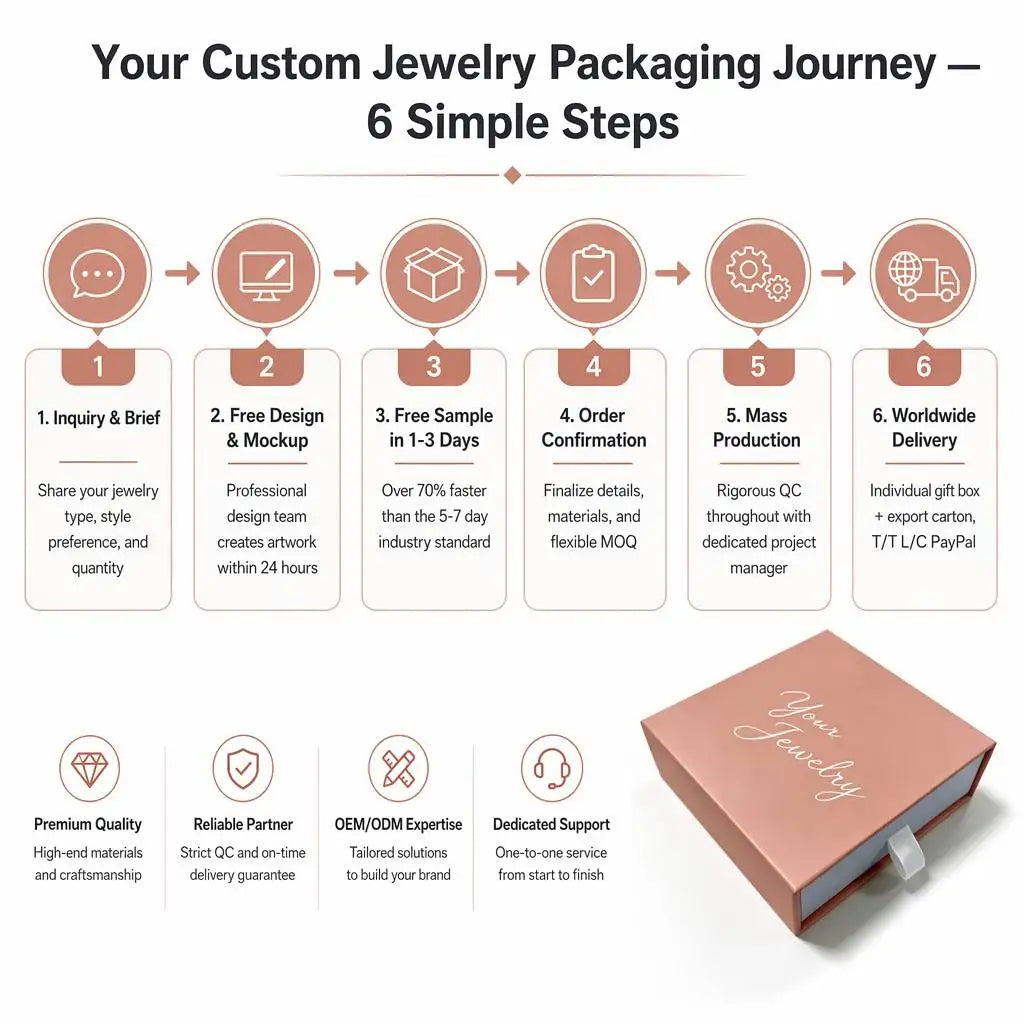 Custom FSC Certified Jewelry Drawer Box | MOQ 500 | 9-Day Lead Time