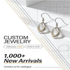Custom Trendy Hoop Earrings Wholesale | Silver Brass Stainless Steel | 18K Plating