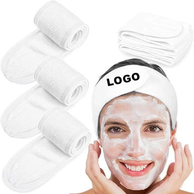 Custom Microfiber Spa Headband for Face Washing & Skincare | Wholesale Bulk