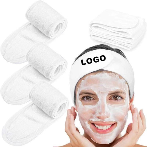 Custom Microfiber Spa Headband for Face Washing & Skincare | Wholesale Bulk