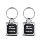 Custom Zinc Alloy Photo Keychain 100pcs MOQ | Silk Screen 7 Colors | Interchangeable Picture Frame