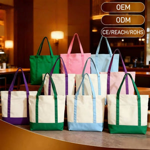 Custom Canvas Tote Bags with Logo | Eco Friendly MOQ 50