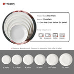 Custom Porcelain Plates | 24 MOQ | Dishwasher/Microwave Safe