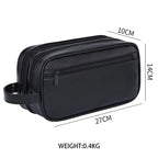 Custom PU Leather Dopp Kit Bag with Logo for Men | Bulk Corporate Travel Toiletry Bags