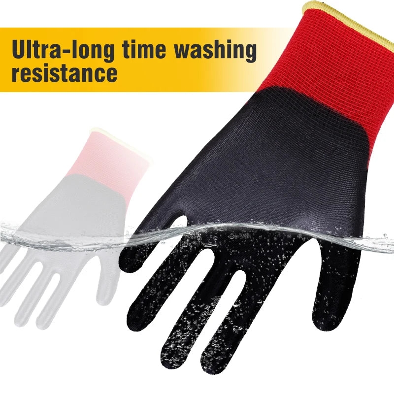 Custom EN388 Work Gloves with Logo – 13 Gauge Cut-Resistant Gloves for Industrial Safety