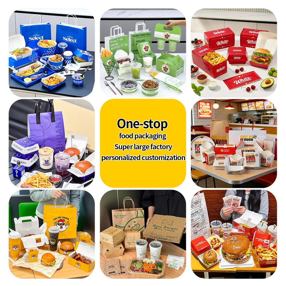 Custom Fast Food Boxes | 5,000 Pcs MOQ, 7-Day Lead | Food-Grade