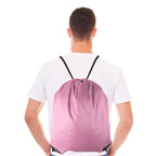 Custom Microfiber Synthetic Leather Drawstring Bag: Waterproof, Thermal Print Logo, MOQ 50 for Gym & Camping
