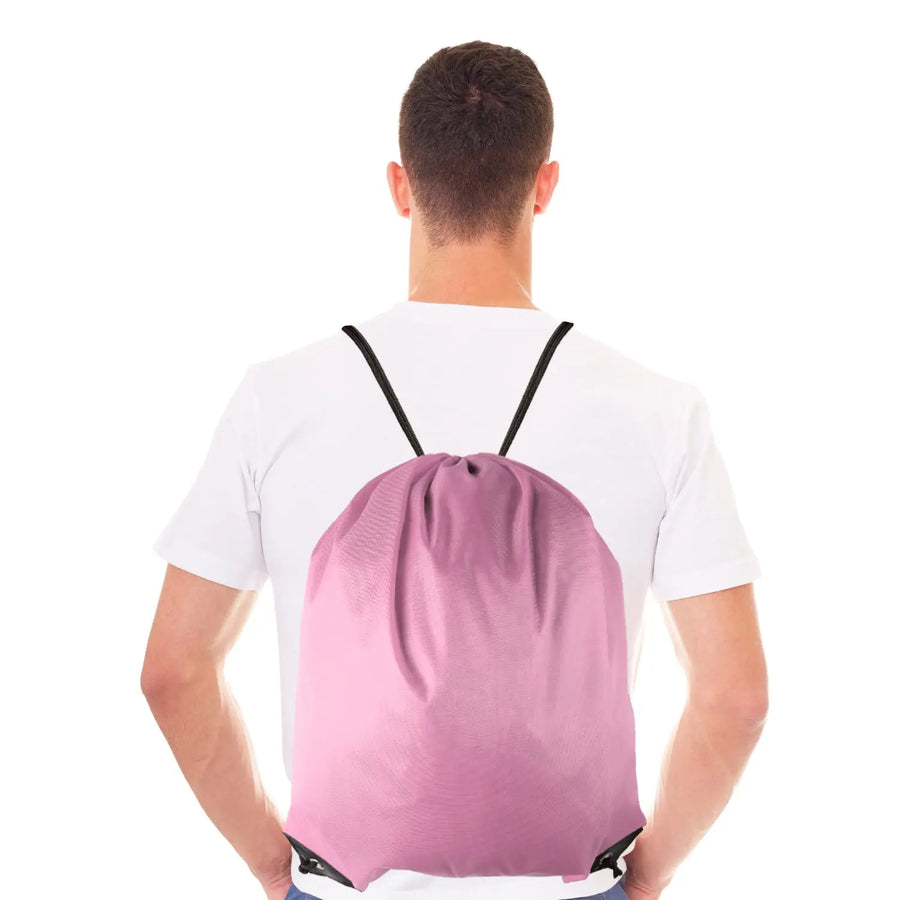 Custom Microfiber Synthetic Leather Drawstring Bag: Waterproof, Thermal Print Logo, MOQ 50 for Gym & Camping