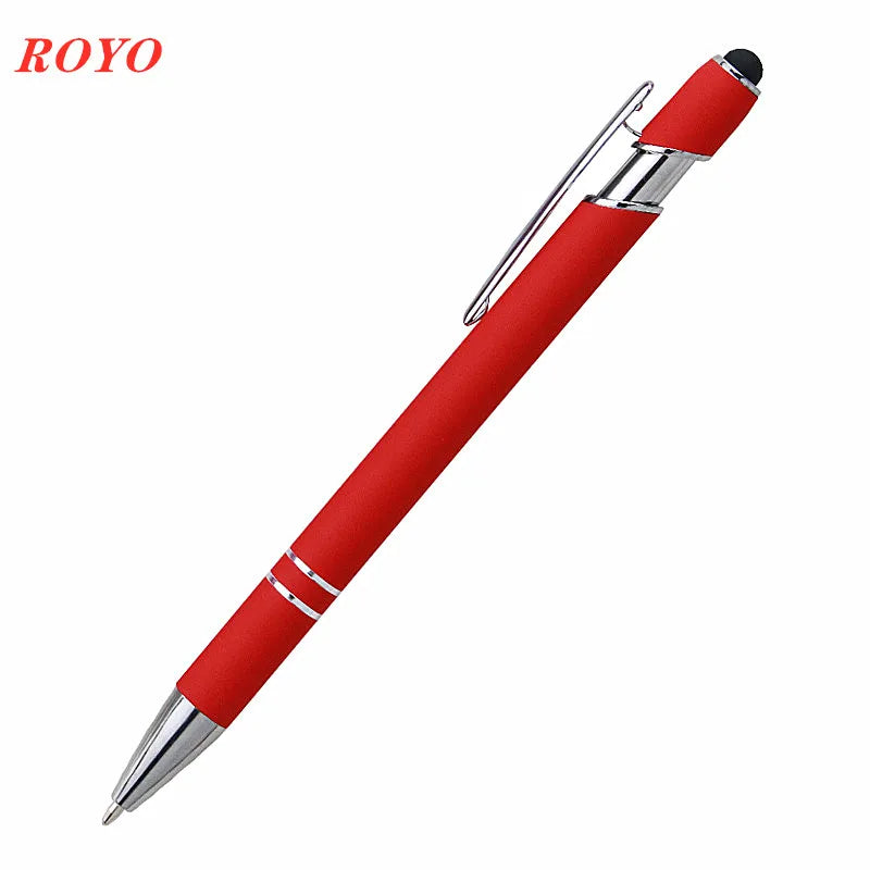 Custom Metal Stylus Pen with Logo | 2-in-1 Ballpoint MOQ 100