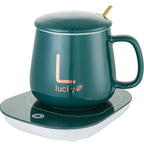 Custom Tech Gifts Office 55C Home Gift Set Ceramic Coffee Mug Warmer Cup Heater Mug