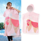 Custom Synthetic Anti-Odor Beach Changing Robe Poncho