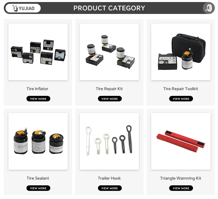 Custom Vehicle Tire Repair Kit with Logo | Air Pump Sealant 10K MOQ