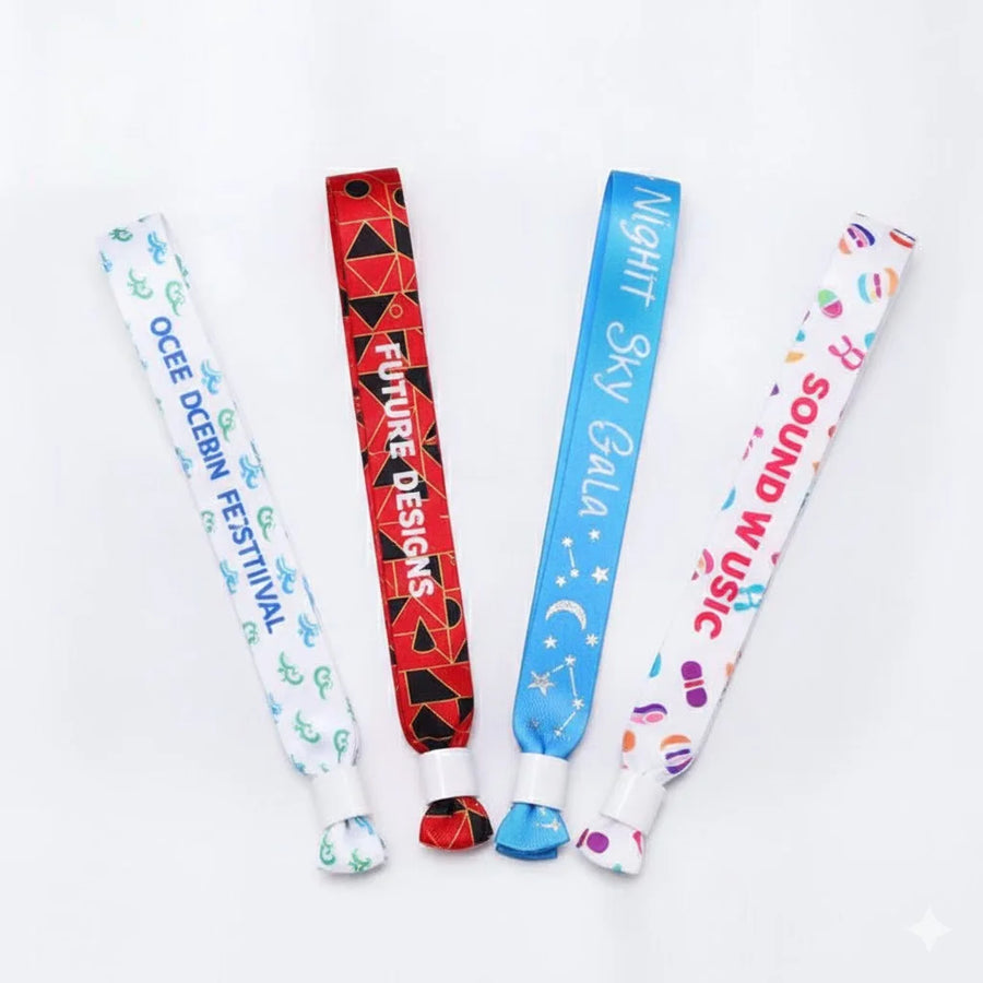Custom Sublimation Fabric Wristbands | No Minimum MOQ 350×15mm Events