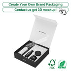 Custom Rigid Magnetic Box with Matte Black Finish | Luxury Packaging OEM Wholesale
