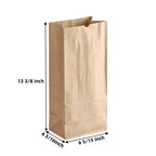 Custom Kraft Paper Bags 100% Recycled | Logo Printing | Restaurant Takeout