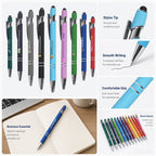 Custom Metal Stylus Pen with Logo | 2-in-1 Ballpoint MOQ 100