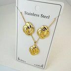 Custom 18K Gold Plated Stainless Steel Jewelry Set | MOQ 2