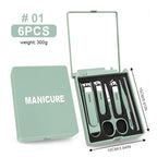 Custom Stainless Steel Manicure Set 5-Piece | Travel Grooming Kit | Bulk Logo
