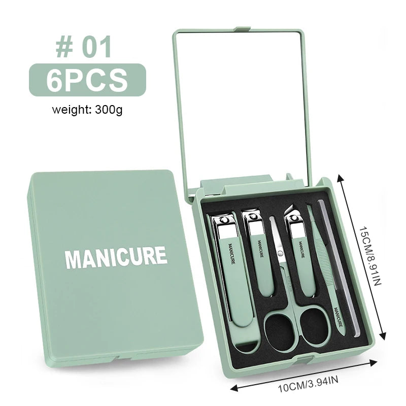 Custom Stainless Steel Manicure Set 5-Piece | Travel Grooming Kit | Bulk Logo