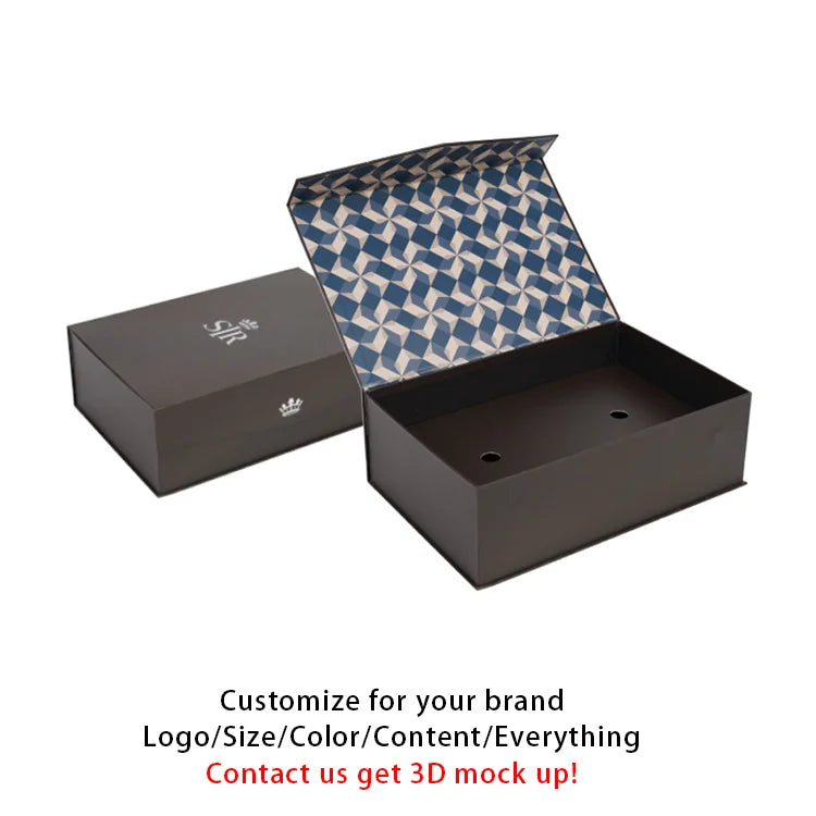 Custom Rigid Gift Boxes with Logo | MOQ 500 | Magnetic Closure
