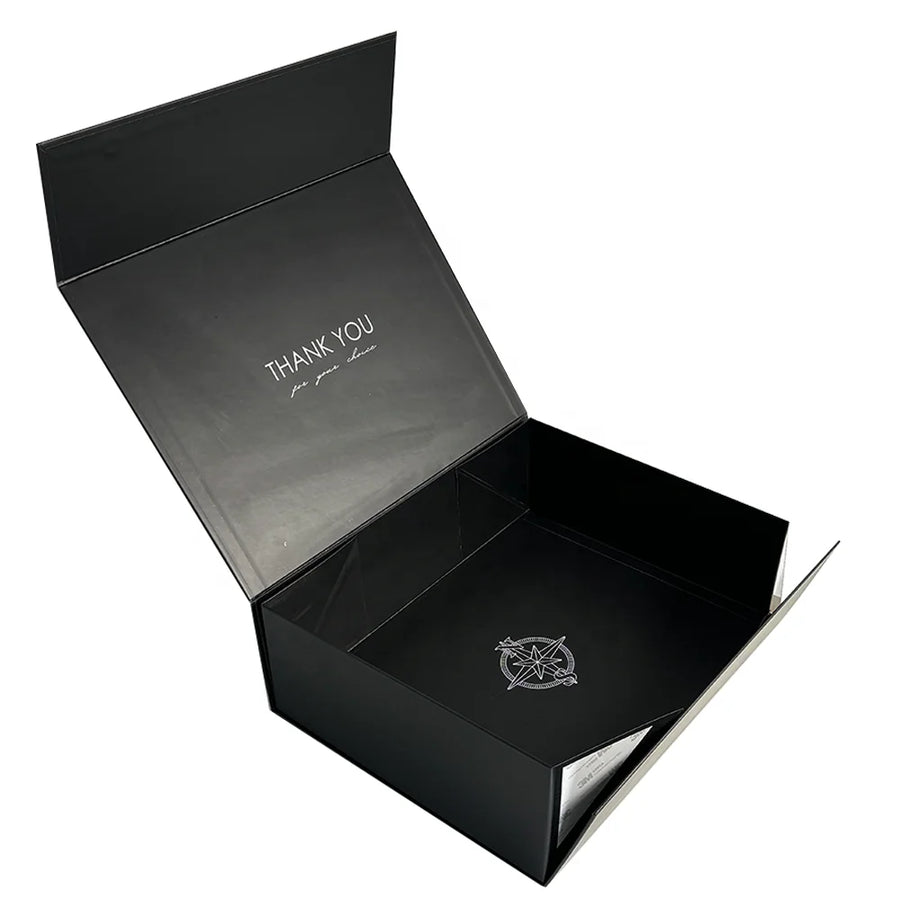 Custom Black Magnetic Gift Box for Apparel, Fragrance, PR Kits & E-Commerce Packaging