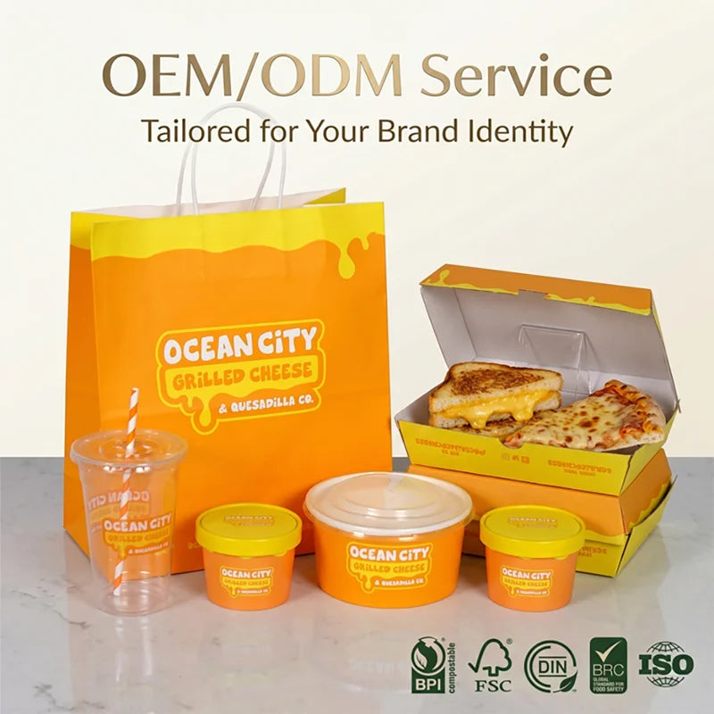 Custom Printed Paper Bowls | Leakproof Food Containers