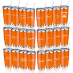 20oz Powder Coated Stainless Steel Tumbler with Lid and Straw Hole for Coffee, Travel and Laser Engraving