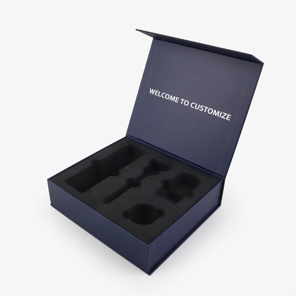 Custom Luxury Rigid Gift Box with Magnetic Closure | 500 MOQ, Matte Finish, Recycled
