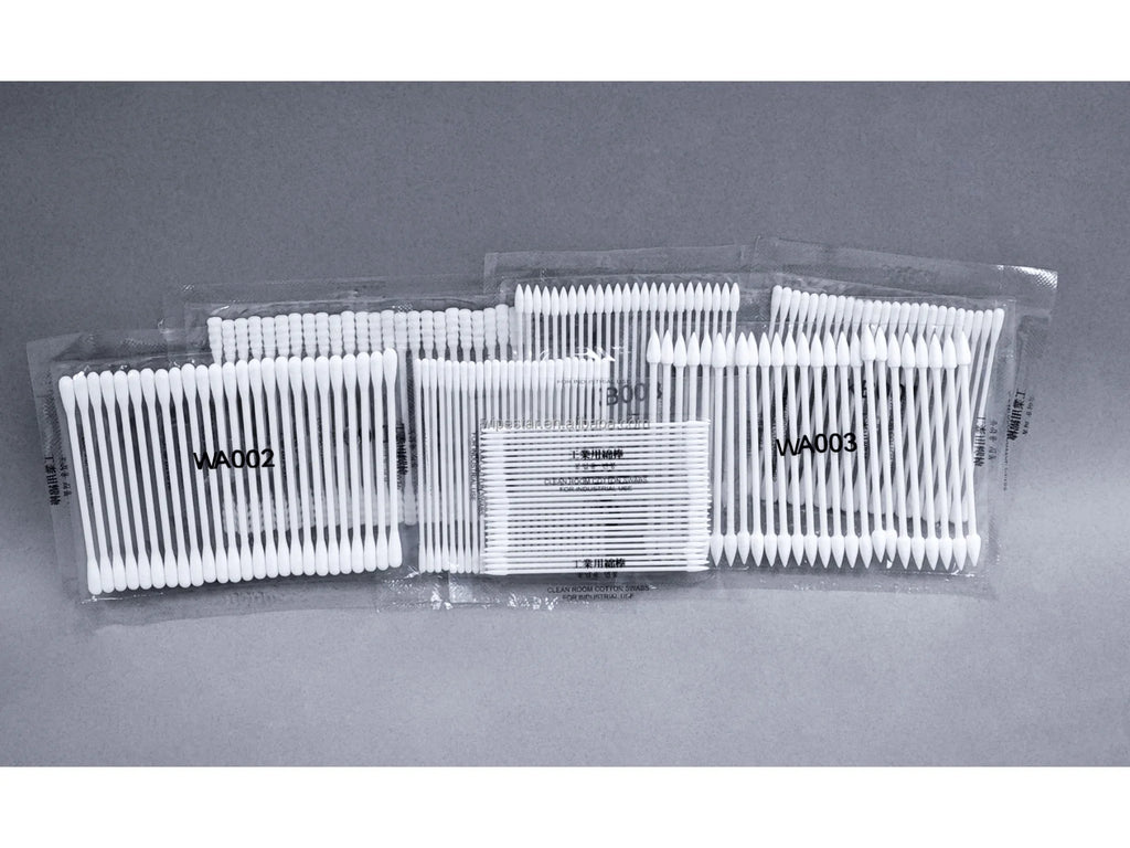 Industrial Cleaning Cotton Swabs | Fiber Optic & Precision | Paper/Wood Shaft | Low MOQ | WIPESTAR