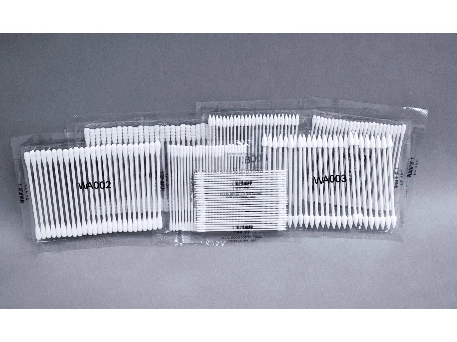 Industrial Cleaning Cotton Swabs | Fiber Optic & Precision | Paper/Wood Shaft | Low MOQ | WIPESTAR