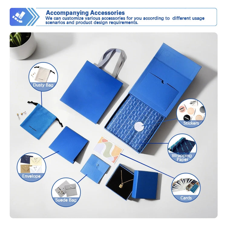 Custom Magnetic Closure Gift Box with Ribbon | Foldable, SA8000, 500 MOQ, Gold Foil
