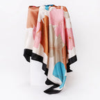 Custom Printed 90cm Square Scarf | 10 Pcs MOQ Wholesale Silk/Polyester Shawl