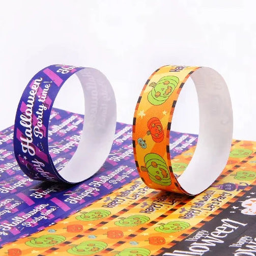 Custom Tyvek Wristbands 100 MOQ | Waterproof Logo Printed Event Bracelets for Festivals & Promotions | Bulk Wholesale