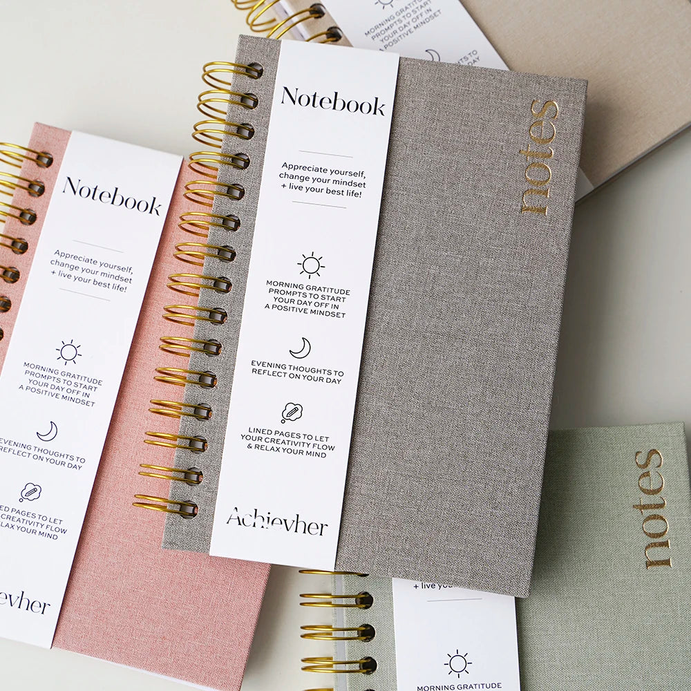 Custom Linen Hardcover Notebooks | 300-Piece MOQ