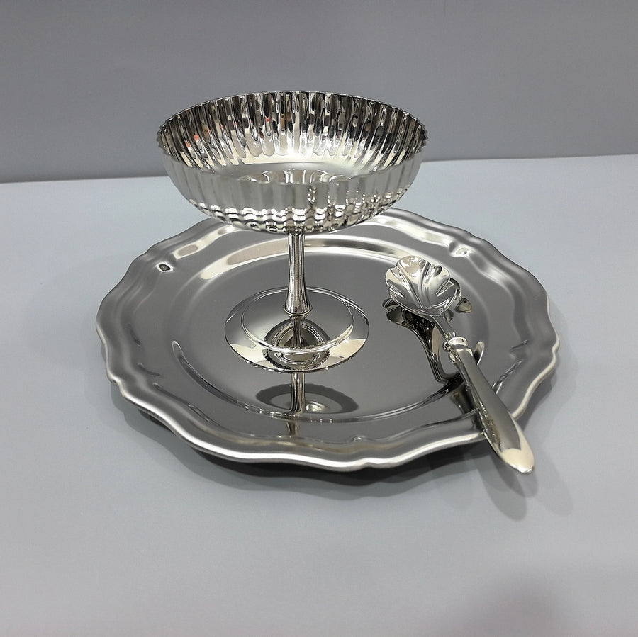 304 Stainless Steel Dessert Cup | Tulip Shape | 50 MOQ | Custom Logo
