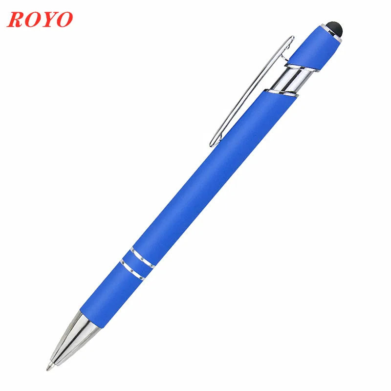 Custom Metal Stylus Pen with Logo | 2-in-1 Ballpoint MOQ 100