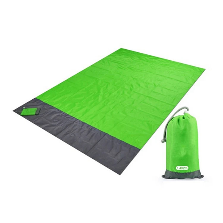 Custom Sand-Free Beach Mat 500pcs MOQ | Waterproof Foldable 210D Polyester, Logo Print for Camping