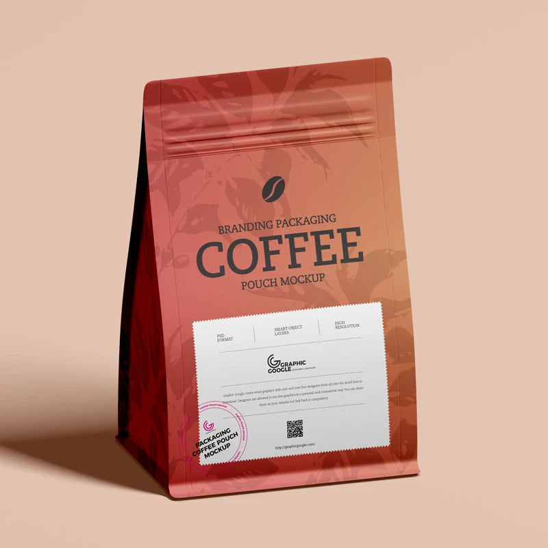 Custom Coffee Bags | 5,000 Pcs MOQ, Valve + Zipper | Food-Grade