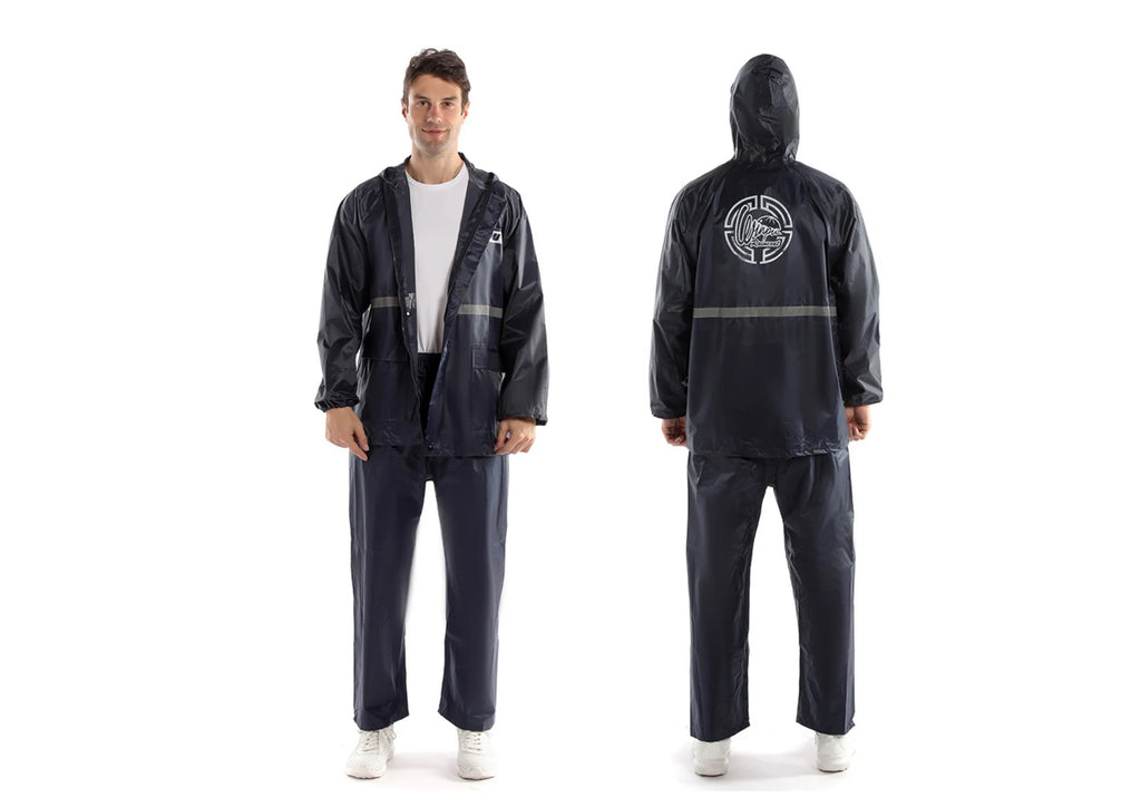 Custom Rainsuit with Pants 170T Polyester PVC | Waterproof Outdoor Rainwear for Camping & Tours | Bulk Wholesale