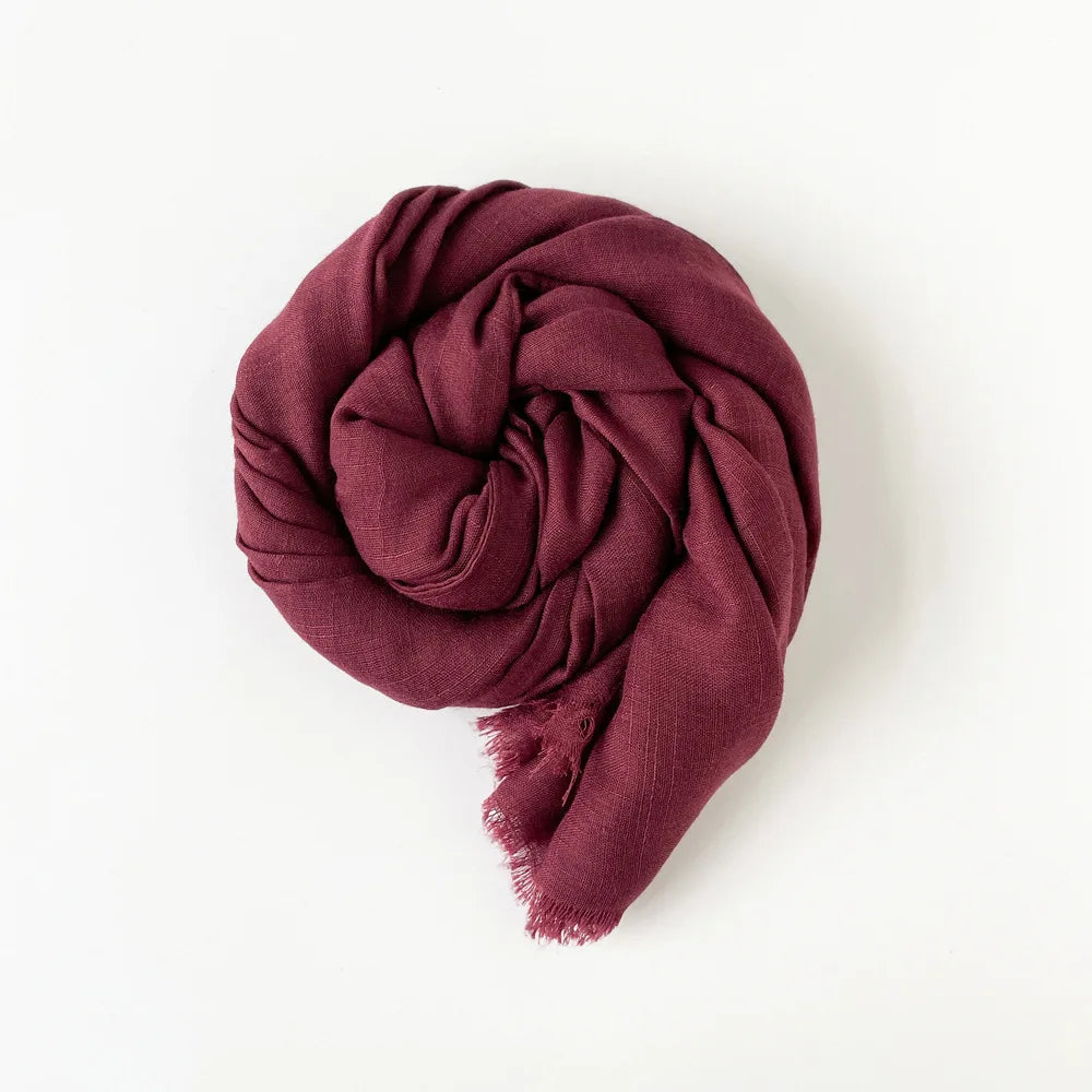 Custom Bamboo Knot Cotton Scarves 180x80cm | 18 Colors | Bulk Boutique Scarves