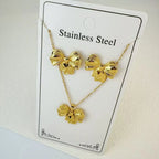 Custom 18K Gold Plated Stainless Steel Jewelry Set | MOQ 2