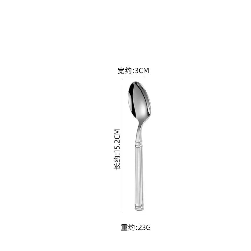 Roman Pillar Flatware Set | Nordic Gold | CE LFGB SGS | 100 MOQ