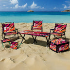 Custom Folding Camping Picnic Chair & Table Set: Metal Frame, Digital Print Logo, MOQ 100 for Tailgate